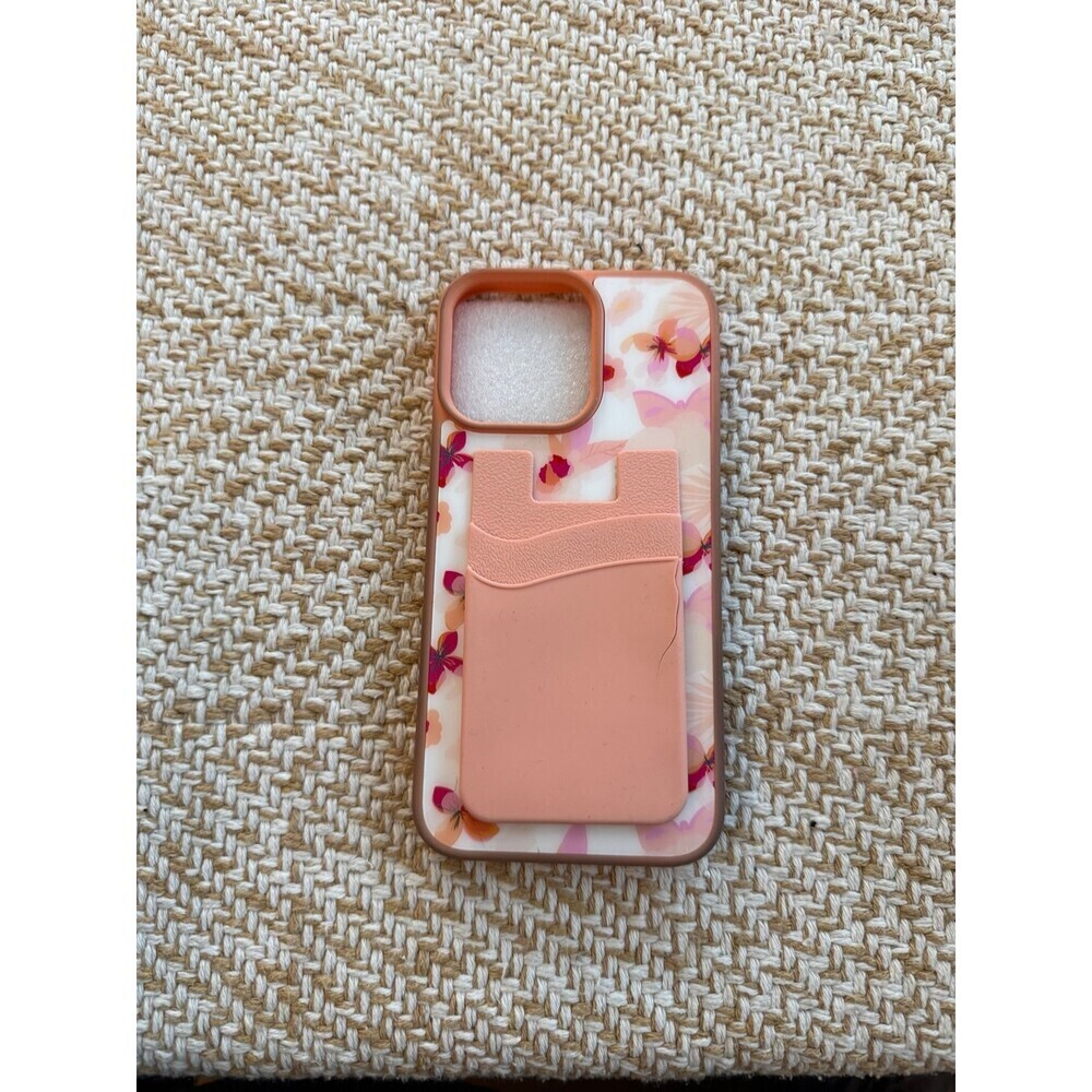 iPhone Floral Phone Case with Card Holder Pocket 6 x 3